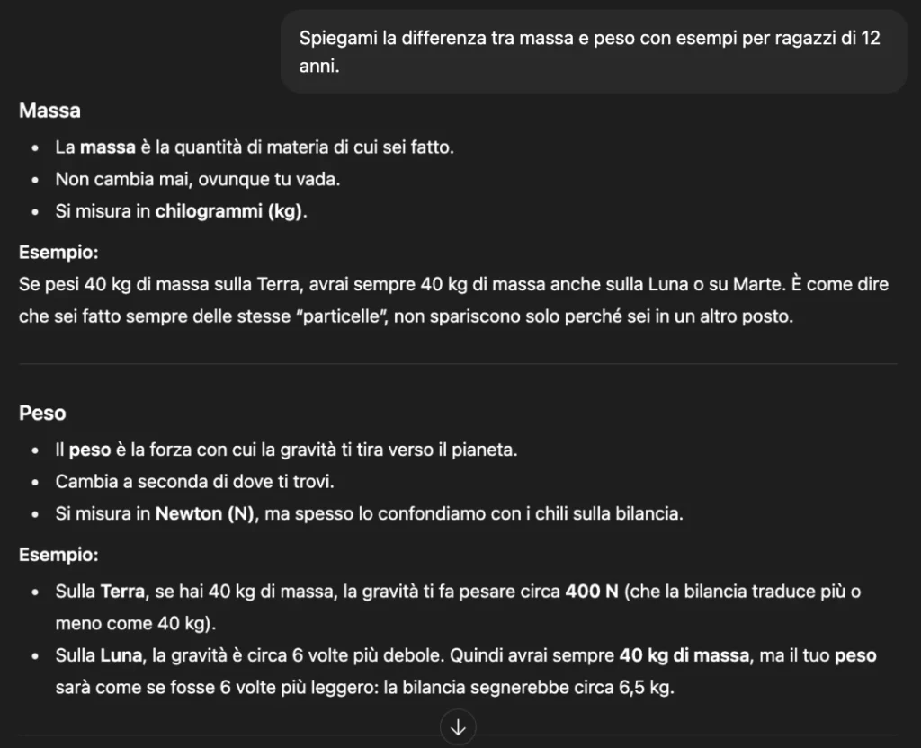 Prompt per spiega