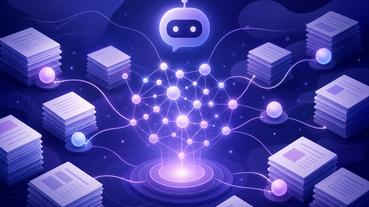 training su documenti e FAQ, illustrazione su chatbot per aziende