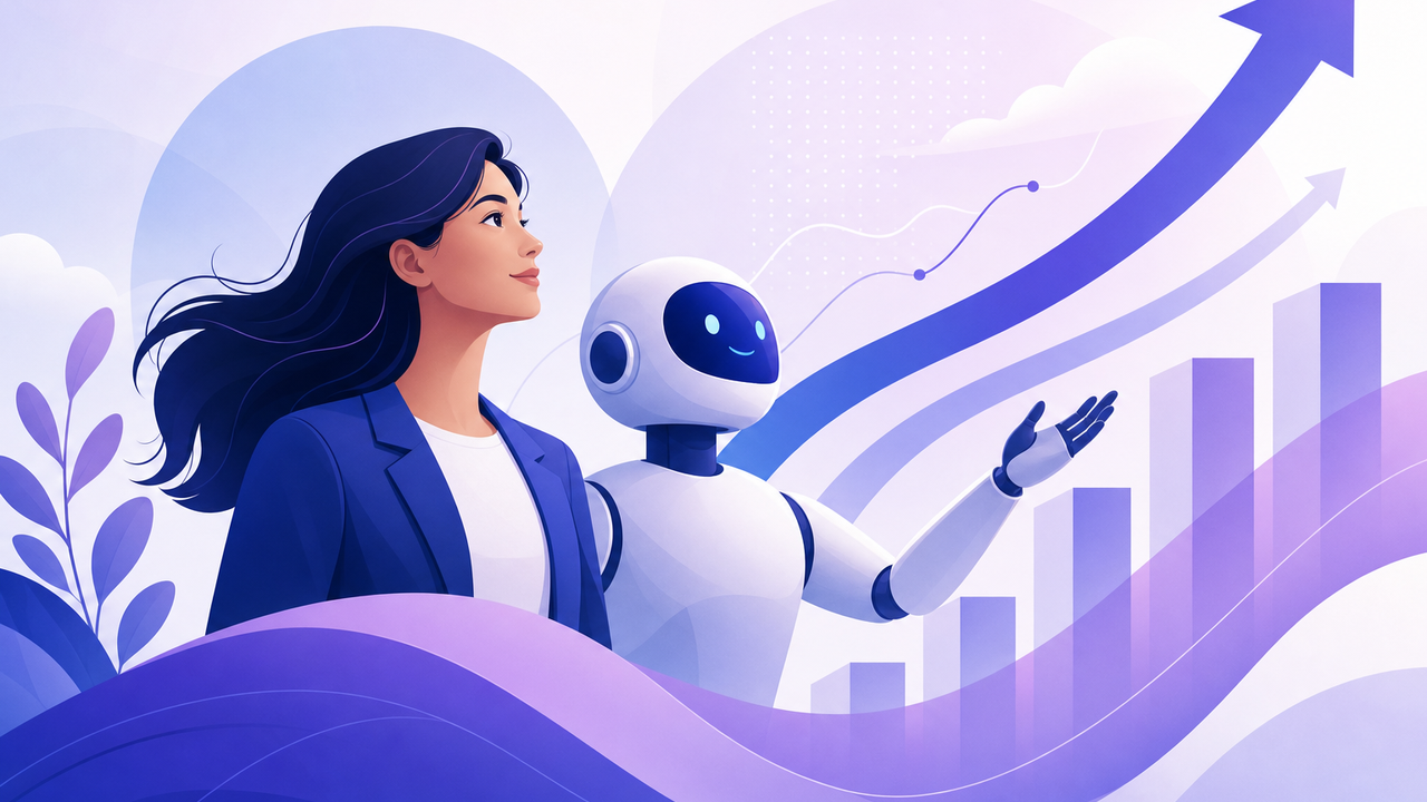 crescita lead e metriche, illustrazione su chatbot per aziende