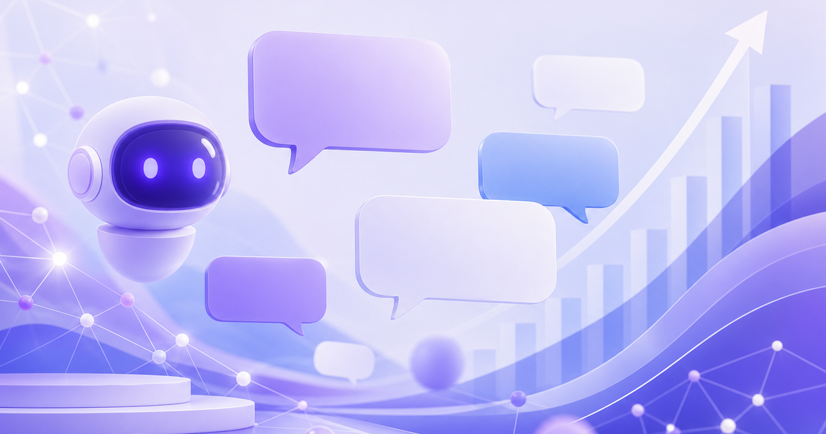 Illustrazione sul tema chatbot per aziende